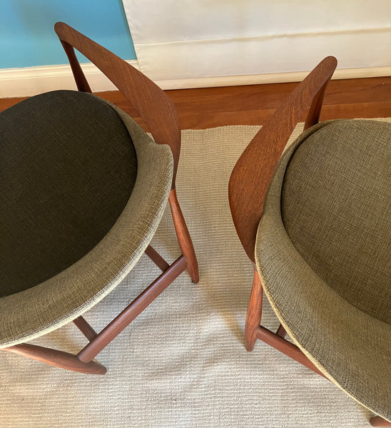 Vintage pair Kofod-Larsen Elizabeth Chairs PRICE ENQUIRY
