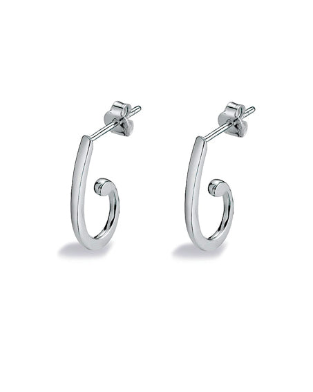 Pair of hooks in sterling silver from Spinning Jewelry.