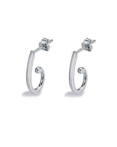 Pair of hooks in sterling silver from Spinning Jewelry.