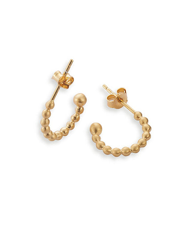 Pair of hooks in gold plated sterling silver from Spinning Jewelry.