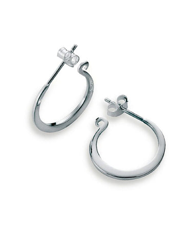 Pair of hooks in sterling silver from Spinning Jewelry.