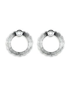 Pair of earring hangers "GLORIFY" from Spinning Jewelry, featuring sterling silver.