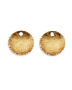 Pair of earring hangers "OSIRIS" from Spinning Jewelry, featuring gold plated sterling silver.