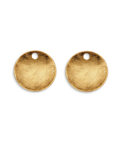 Pair of earring hangers "OSIRIS" from Spinning Jewelry, featuring gold plated sterling silver.