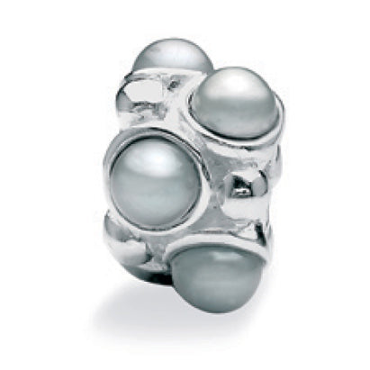 Charm 'PEARLS', grey : 494-02