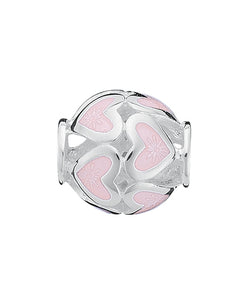 Sterling silver charm with enamel.