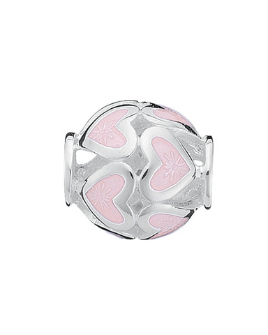 Sterling silver charm with enamel.