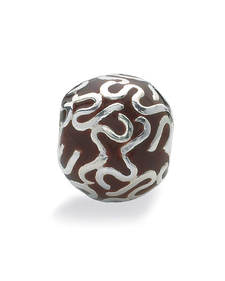 Sterling silver with enamel