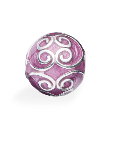 Sterling silver and enamel charm necklace and bracelet charm.