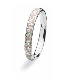 Sterling silver ring with enamel