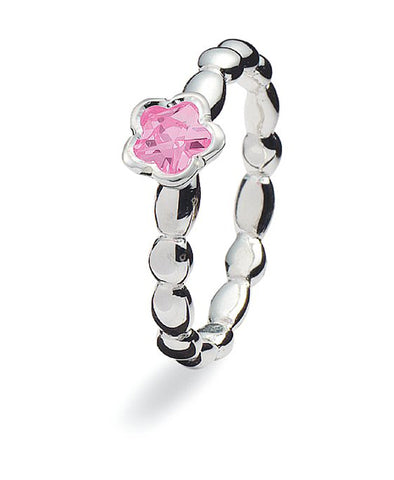 Sterling silver Max ring with cubic zirconia.