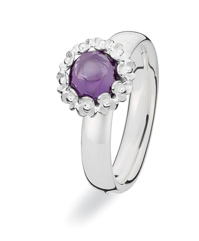 Sterling silver Extreme ring from Spinning Jewelry, with cubic zirconias.
