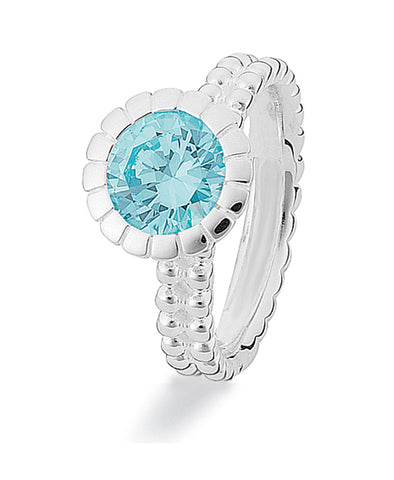 Sterling silver Extreme ring from Spinning Jewelry, with cubic zirconia