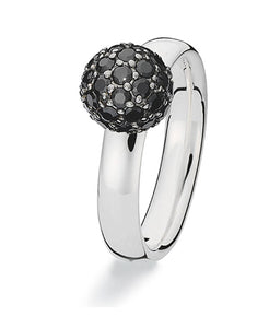Sterling silver Extreme ring from Spinning Jewelry, with cubic zirconia. 