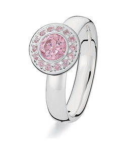 Sterling silver Extreme ring from Spinning Jewelry, with cubic zirconia. 