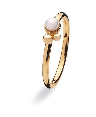9 carat gold ring with freshwater pearl  setting