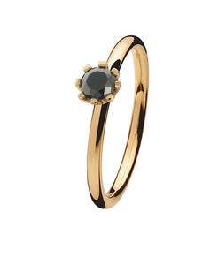 9 carat gold Spinning ring with hematite