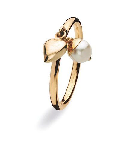 9 carat gold ring with freshwater pearl