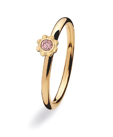 9 carat gold Spinning ring with cubic zirconia.