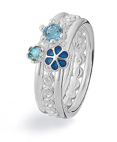 Ring combination : BLUE MYSTIC. Marked HHN - Hans Henrik Nygaard.
