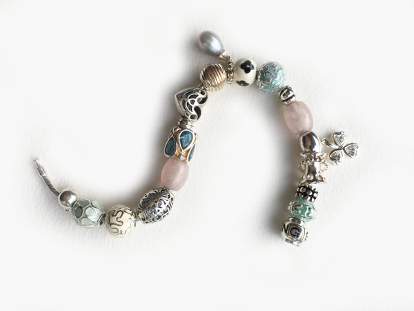 Charm bracelet : LOVELY : 18cm