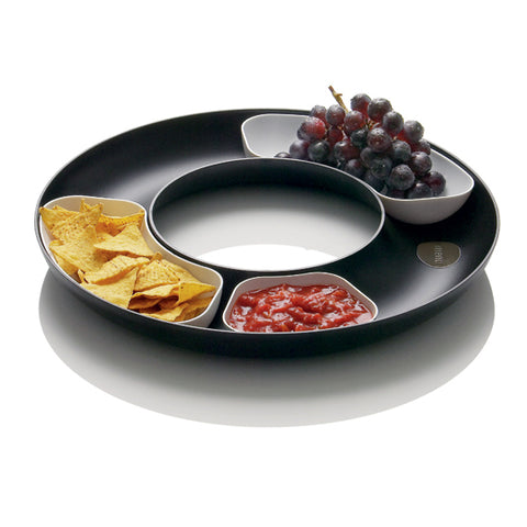Serving dish with inserts.