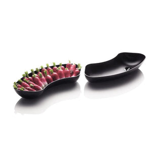 Menu Serving Dishes pair, black