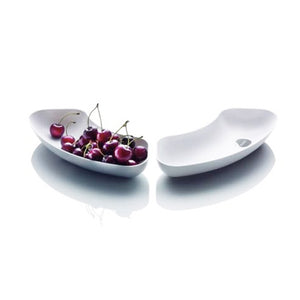 Menu Serving Dishes pair, white