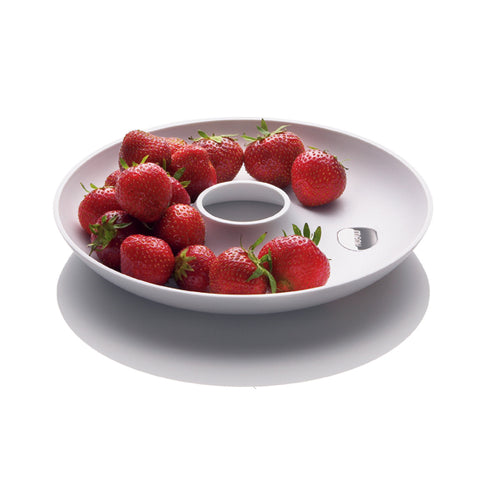 Circle dish small, white